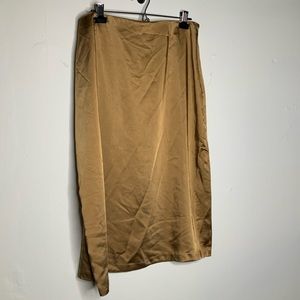 NWOT Old Navy Gold Midi Skirt Size XL